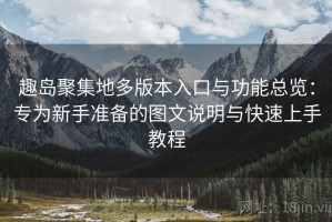 趣岛聚集地多版本入口与功能总览：专为新手准备的图文说明与快速上手教程