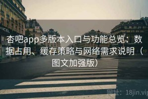 杏吧app多版本入口与功能总览：数据占用、缓存策略与网络需求说明（图文加强版）