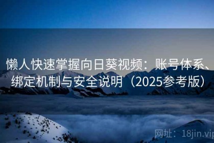 懒人快速掌握向日葵视频：账号体系、绑定机制与安全说明（2025参考版）