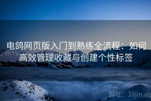 电鸽网页版入门到熟练全流程：如何高效管理收藏与创建个性标签