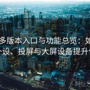 电鸽多版本入口与功能总览：如何搭配外设、投屏与大屏设备提升体验