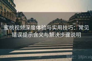 蜜桃视频深度体验与实用技巧：常见错误提示含义与解决步骤说明