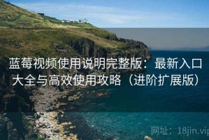 蓝莓视频使用说明完整版：最新入口大全与高效使用攻略（进阶扩展版）