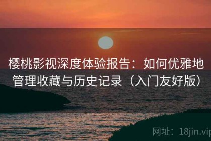 樱桃影视深度体验报告：如何优雅地管理收藏与历史记录（入门友好版）