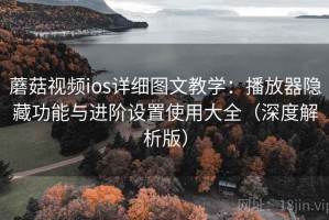蘑菇视频ios详细图文教学：播放器隐藏功能与进阶设置使用大全（深度解析版）