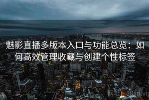 魅影直播多版本入口与功能总览：如何高效管理收藏与创建个性标签