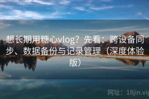 想长期用糖心vlog？先看：跨设备同步、数据备份与记录管理（深度体验版）