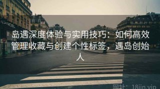 岛遇深度体验与实用技巧：如何高效管理收藏与创建个性标签，遇岛创始人
