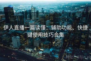 伊人直播一篇读懂：辅助功能、快捷键使用技巧合集