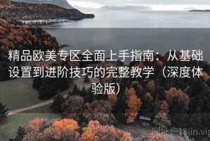 精品欧美专区全面上手指南：从基础设置到进阶技巧的完整教学（深度体验版）