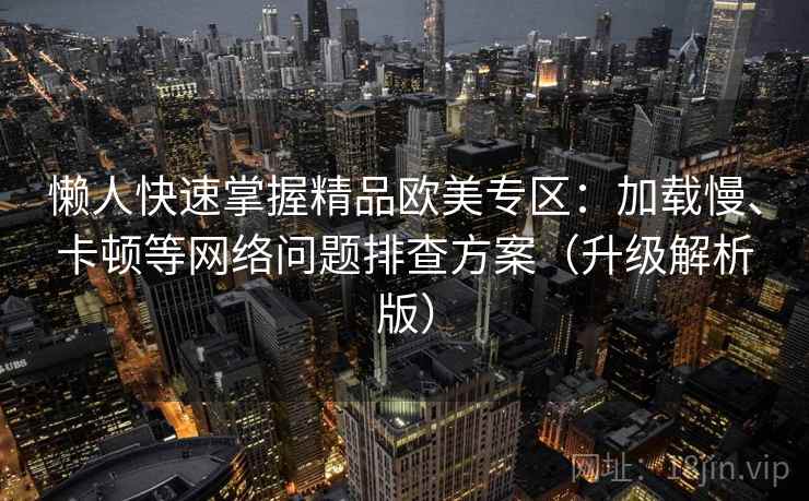 懒人快速掌握精品欧美专区：加载慢、卡顿等网络问题排查方案（升级解析版）