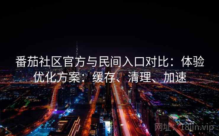 番茄社区官方与民间入口对比：体验优化方案：缓存、清理、加速