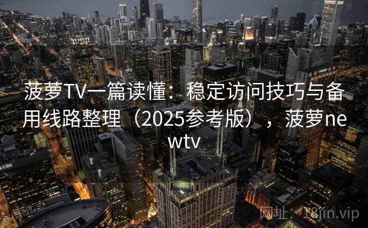 菠萝TV一篇读懂：稳定访问技巧与备用线路整理（2025参考版），菠萝newtv