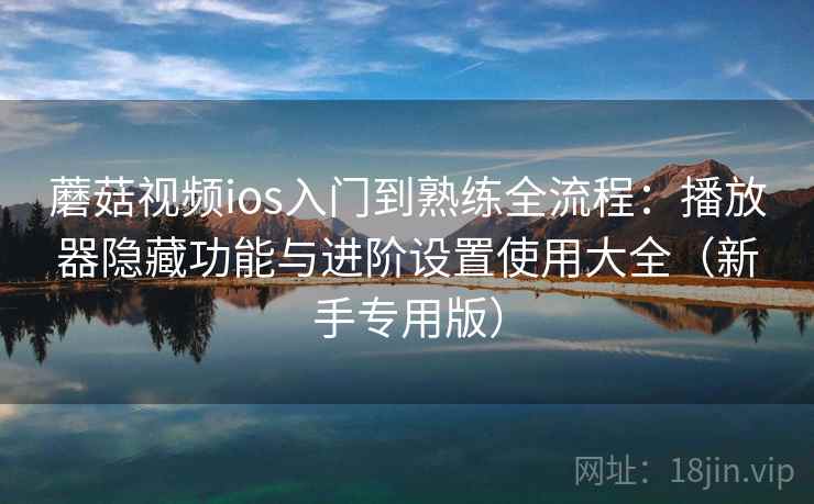 蘑菇视频ios入门到熟练全流程：播放器隐藏功能与进阶设置使用大全（新手专用版）