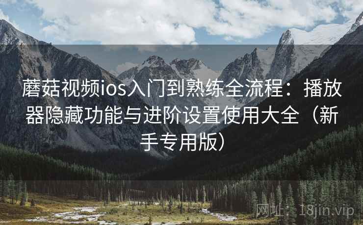 蘑菇视频ios入门到熟练全流程：播放器隐藏功能与进阶设置使用大全（新手专用版）