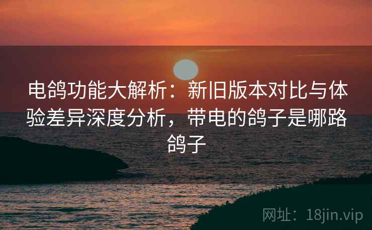 电鸽功能大解析:新旧版本对比与体验差异深度分析,带电的鸽子是哪路鸽子 电鸽功能大解析:新旧版本对比与体验差异深度分析,带电的鸽子是哪路鸽子