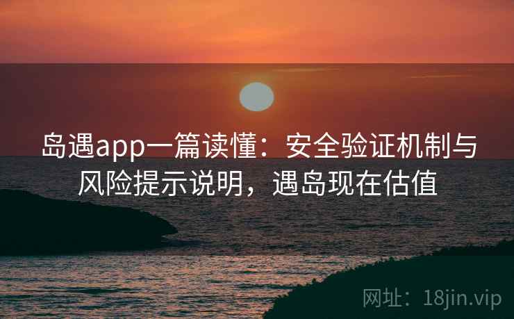 岛遇app一篇读懂：安全验证机制与风险提示说明，遇岛现在估值