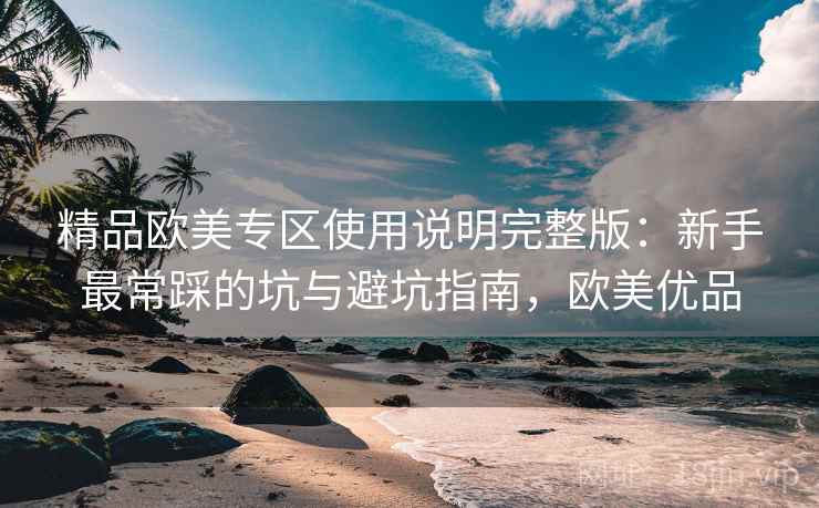 精品欧美专区使用说明完整版:新手最常踩的坑与避坑指南,欧美优品 精品欧美专区使用说明完整版:新手最常踩的坑与避坑指南,欧美优品