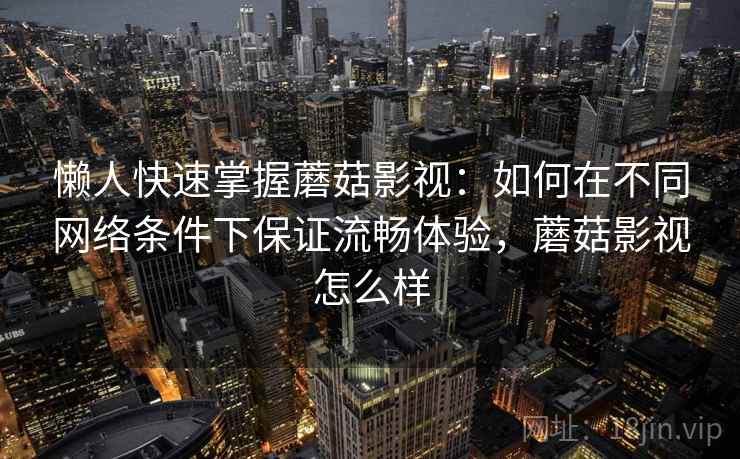 懒人快速掌握蘑菇影视：如何在不同网络条件下保证流畅体验，蘑菇影视怎么样